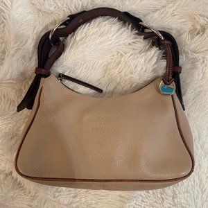 Dooney & Bourke AUTHENTIC medium hobo purse, handbag, cream, used